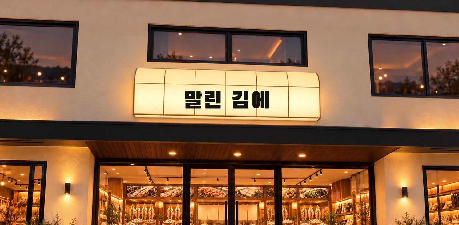 곡면 라이트박스 간판